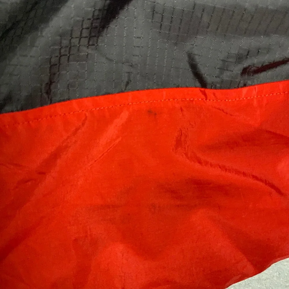 Vintage Adidas Windbreaker Pullover Mens Medium Red Nebraska Huskers V-Neck